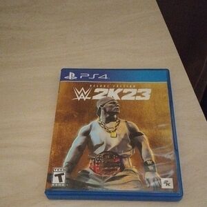 WWE 2K23 PS4 Game - Blue and Gold Edition